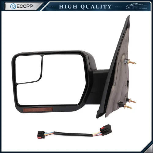 Fits 2004-2014 Ford F150 Power Heated Puddle Light Signal Tow Mirror Driver Side