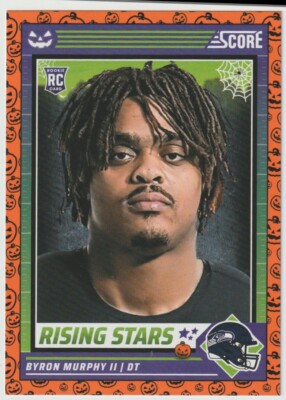 2024 Score-A-Treat Pumpkins Rising Stars #10 Byron Murphy II Seattle Seahawks