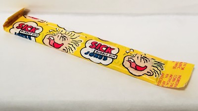 Vintage 1985 Albert & Sons SICK JOKES Bubble Gum Stick 5  candy container