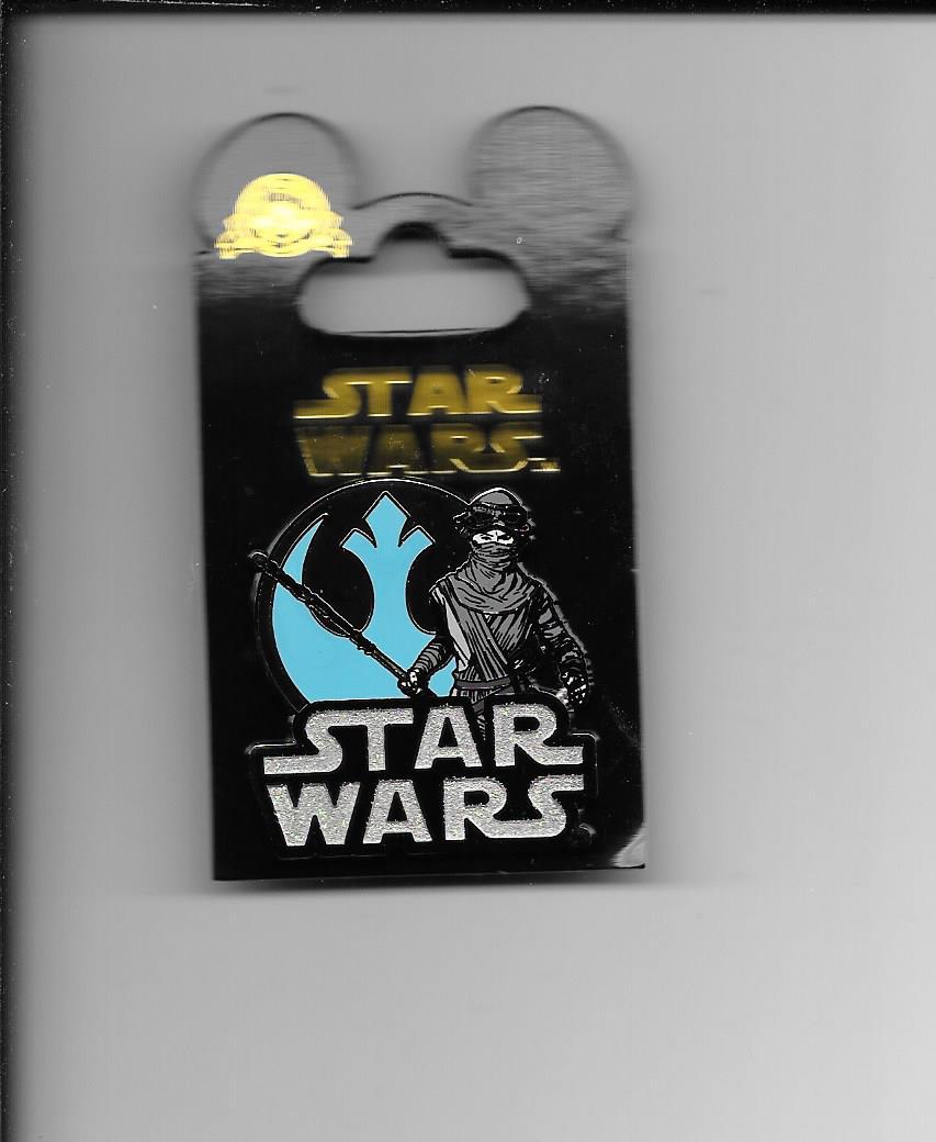 Disney Trading Pin -- "SW:The Force Awakens -- Rey with Alliance Emblem" -- 2015