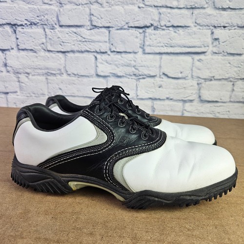 FootJoy Contour 54014 Golf Cleats Leather Saddle Men's Size 12 - Picture 4 of 10