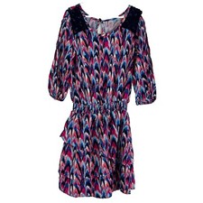 Justice Dress Youth Girls Size 10 Short Sleeve Knee Length A-Line Elastic Waist