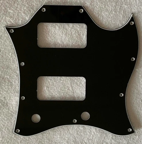 New 3 Ply Black Pickguard For US Gibson SG TV Jones Style Guitar Pickguard