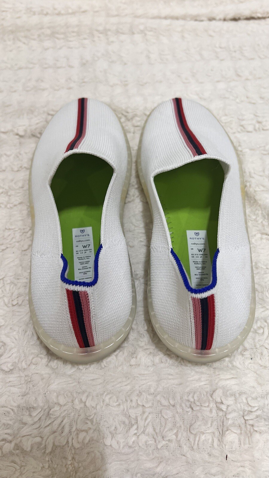 Rothy's x Evian Sold Out Limited Edition Slip On Recycled Collection Size 7 Cute image 3