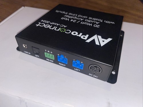 Av Proconnect 20 Watt 24 Volt Audio-Verstärker AC-AMP-2024 Toslink und Line-Eingang - Bild 2 von 5