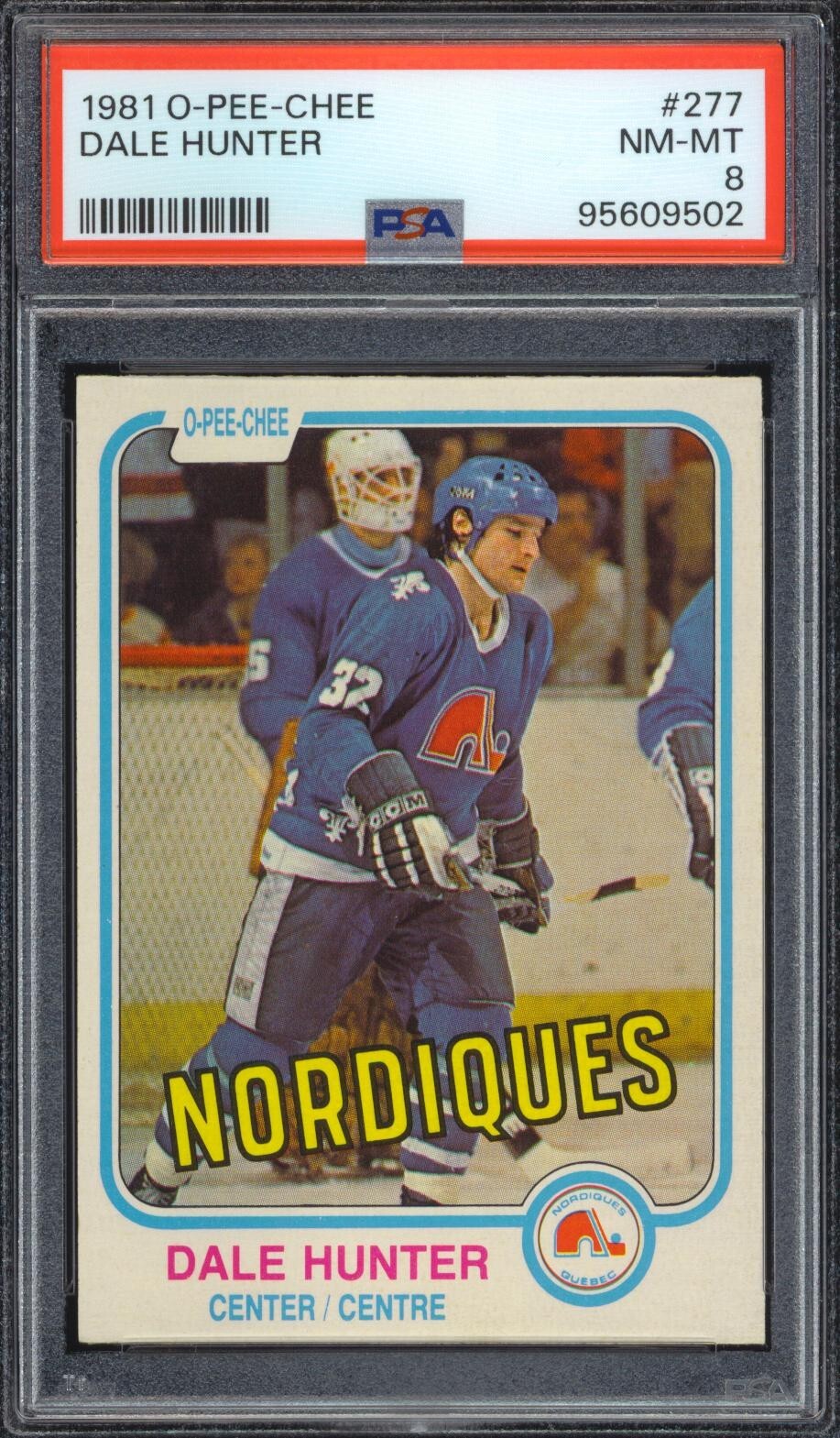 PSA 8 NM-MT 1981-82 O-Pee-Chee #277 Dale Hunter Rookie Card RC
