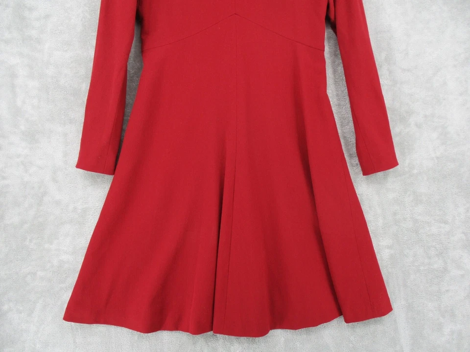 Vestido Linda Allard Ellen Tracy 6 Modesto Acampanado Lana Noche Evento Carrera Clásico Foto 4 de 4