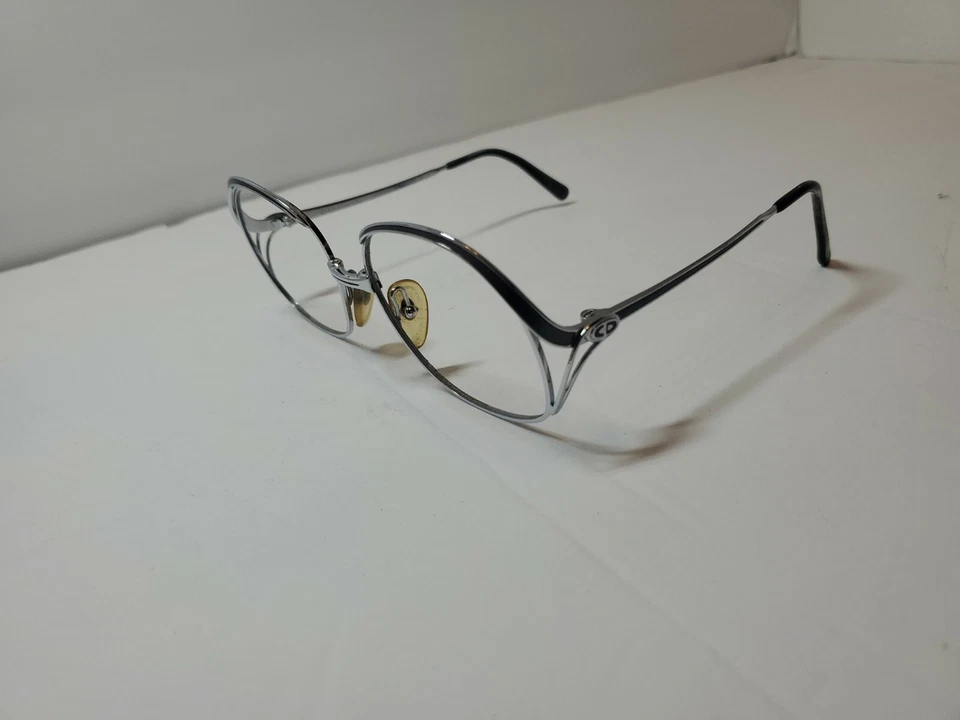  CHRISTIAN DIOR 2145 72 Women Silver Eyeglass Frames Vintage Austria 80s/90s NOS - Image 2 of 4