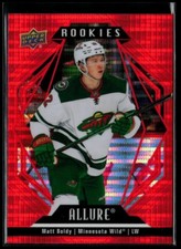 2022-23 Upper Deck Allure Red Rainbow #114 Matt Boldy RC