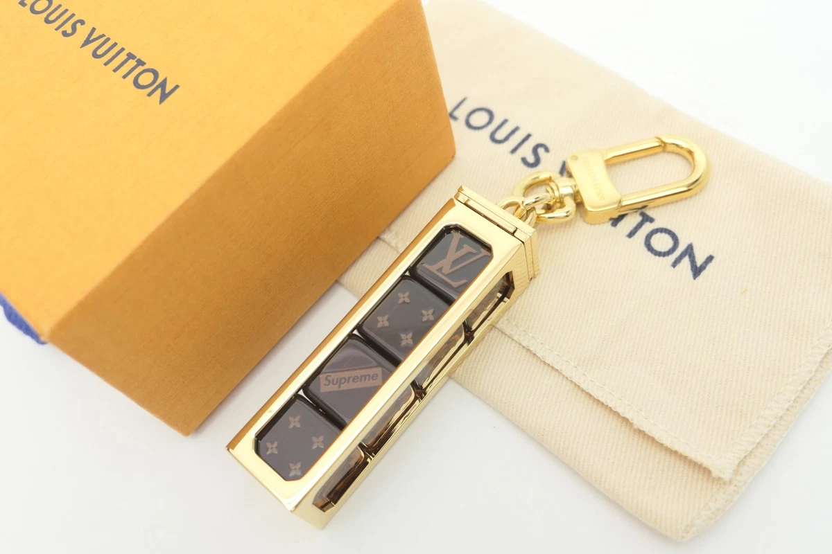 Pre-owned Louis Vuitton X Dice Key Chain Brass