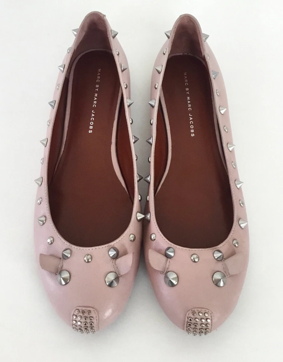 udarbejde Formode Arashigaoka Marc by Marc Jacobs Womens Studded Mouse Ballerina Flats Size 41 | eBay