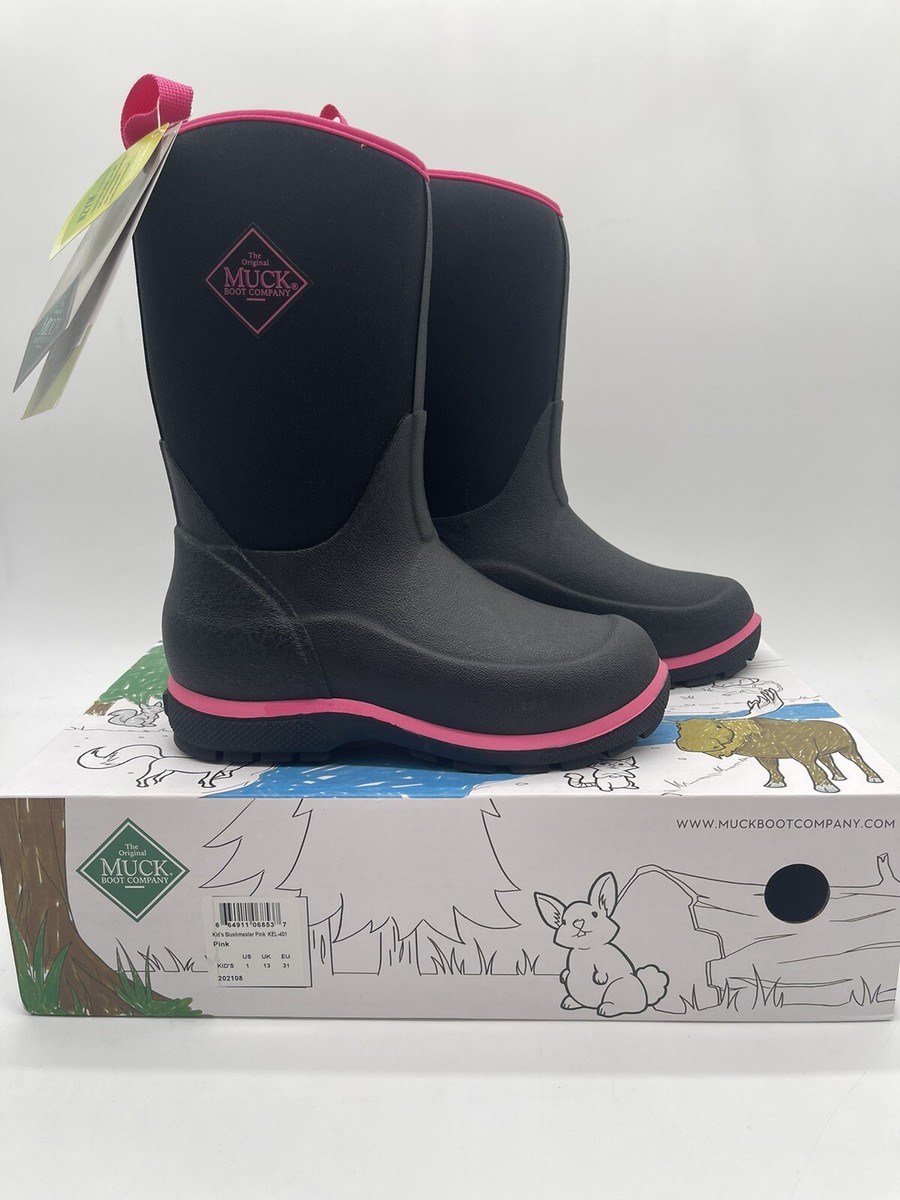 Tried On Muck Element Kids Pink Pull On Waterproof Comfort Mid
