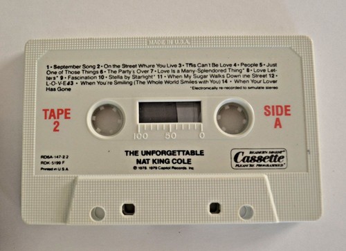 Nat King Cole "Unforgettable" Collectors Edition Vol. / Tape 2. Cassette Tape - Picture 3 of 5