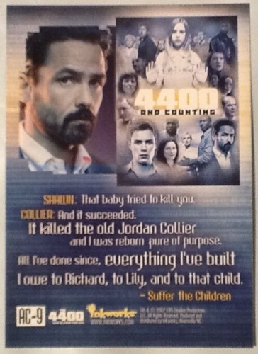 The 4400 Season 2 And Counting AC-9 Puzzle Trading Card MINT Inkworks Sci-fi - Picture 2 of 2