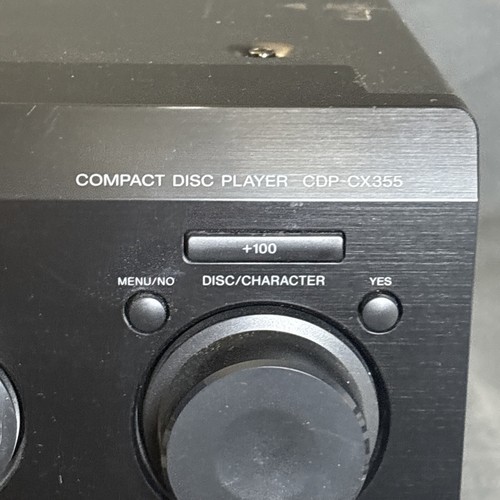 Sony CDP-CX355 Compact Disc Player Black Mega Storage 300 CD Tested No Remote - Picture 5 of 23