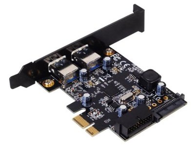 Silverstone EC04-E PCI Express Card with Two USB 3.0 External Ports 