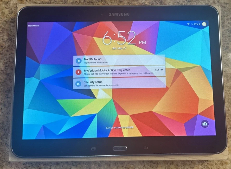 Samsung Galaxy Tab 4 10.1" 16GB Wifi+4G Verizon Black - SM-T537VYKAVZW - Image 2 of 4