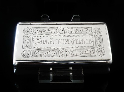 Vintage Swedish Silver Snuff Box c.1910 - Picture 2 of 11