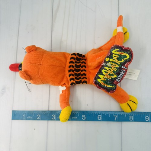 Meanies Series 1 Splat The Road Kill Kat Orange Cat Beanbag Plush - Picture 8 of 9
