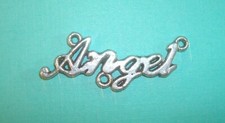 Pendant Angel Charm Jewelry Connector Charm Angel Script Charm Jewelry Findings
