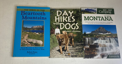 Lot Of 3 Books About Hiking In Montana: Day Hikes In The Beartooth Mountains, Da
