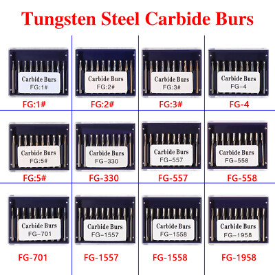 Dental FG Tungsten Carbide Burs Round Type For High Speed Handpiece lots