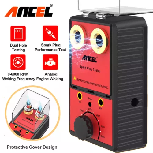 Spark Plug Tester Ignition System Car Detector Dual Hole Test Tool Diagnostic - Picture 2 of 14