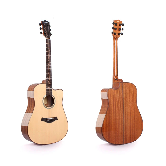 FULL SIZE FULL SOLID WOOD ACOUSTIC GUITAR