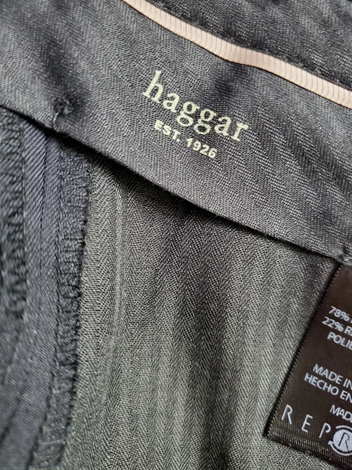 Haggar Mens Pants Size 34 x 30 Black - Image 2 of 4