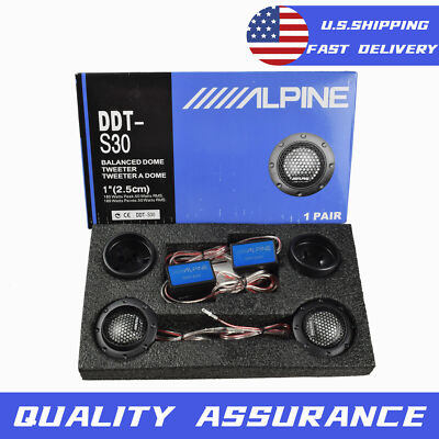 DDT-S30 Car Tweeters Car Stereo Speakers Fit ALPINE Music Dome Balanced 360W 2pc