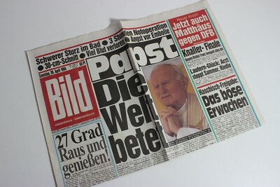 BILDzeitung 30.04.1994 April 30.4.1994 Geschenk 26. 27. 28. 29.Geburtstag