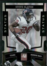 2010 Donruss Elite Steve Slaton Status Black Die-Cut /24