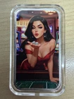 Bullion Baddies Darla Dice 1oz silver bar W/ COA