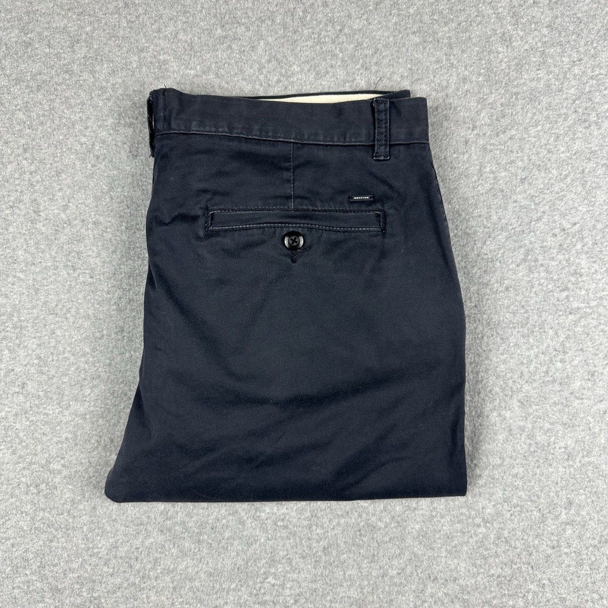 Industrie Men's Cuba Chino Pants Size 36 W38" Slim Leg Blue Stretch Smart Casual View 3