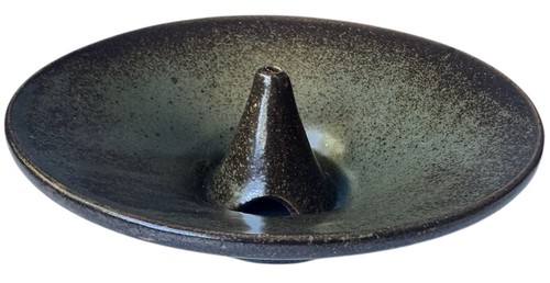 Mid Century Taize Modernist Öllampe französisch braun Steinzeug Vintage Keramik - Bild 13 von 13