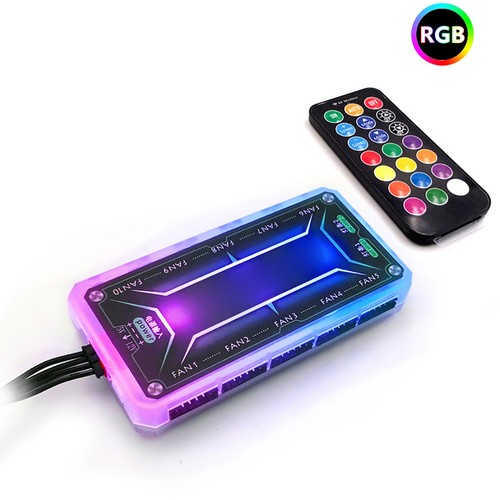 RGB Case Fan Motherboard Controller Strong Penetration Music Sensoring Rhythm FY - Afbeelding 7 van 8