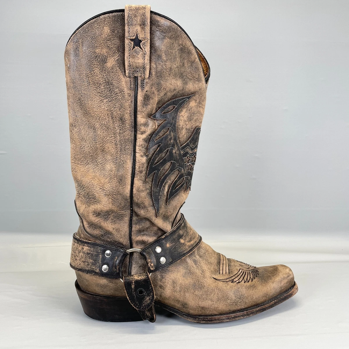Roper Leather Chukka Boots Mens 9.5 Western Workwear Ranch Modern Cowboy Nutted Calf Men main image 2