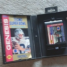 Tecmo Tecmo Super Bowl Sega Genesis Complete w/ Manual (Sports)