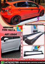 🔥ART.0864 MINIGONNE LATERALI FORD FIESTA MK7 5 PORTE 08-17 LOOK ST / ZETEC S🔥