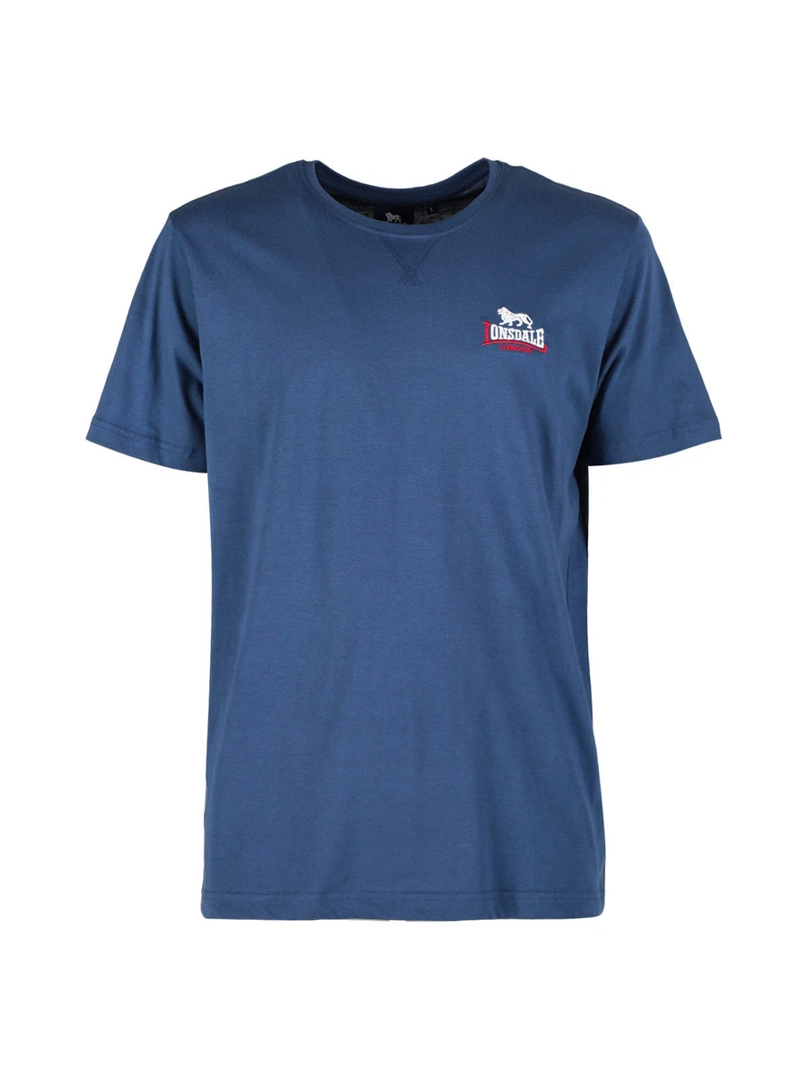 Lonsdale Trelill T-Shirt Uomo – Cotone Pesante, Jersey, Stampa In Rilievo, Girocollo, Casual