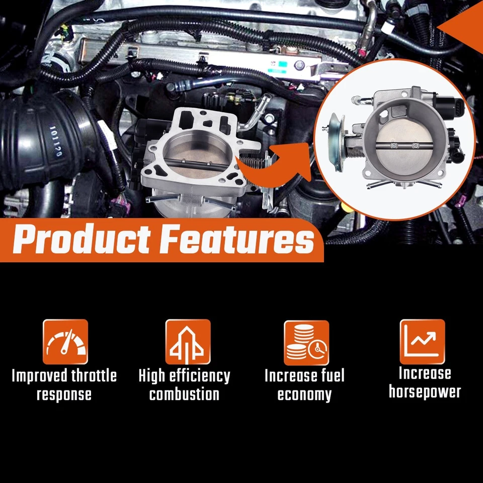 Carrocería del acelerador para Chevrolet Suburban 1500 GMC Yukon 4,8 L 5,3 L 2000-2002 88984260 Foto 4 de 4