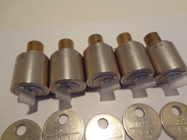 STANLEY VIDMAR NEW S10 CYLINDER LOCK #C2 WITH (ONE) KEY SERIES 1219