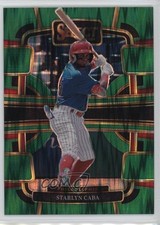 2024 Panini Select Concourse Green Flash Prizm Starlyn Caba #15 5sb