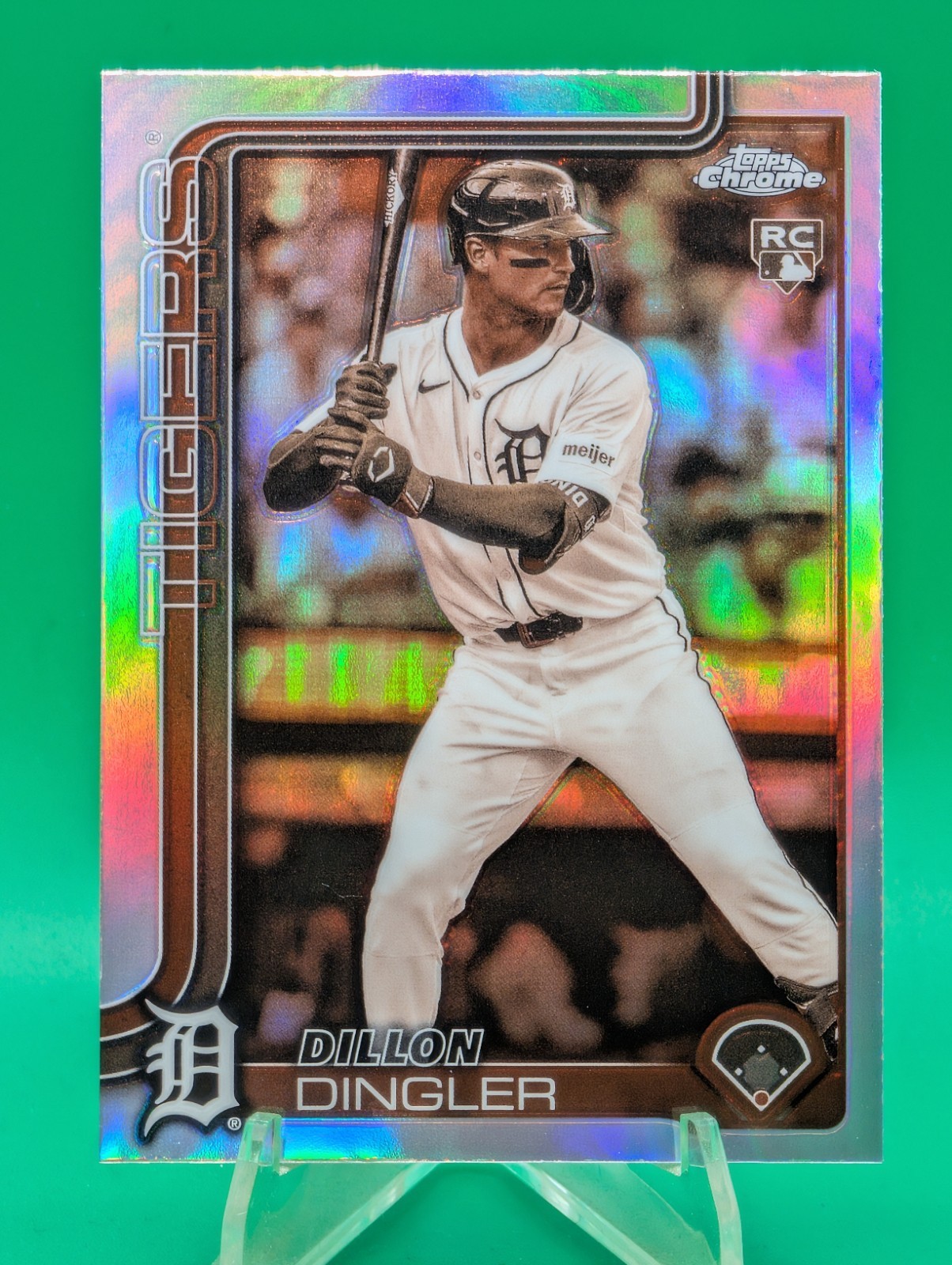 2025 Topps Chrome - Dillon Dingler #274 Sepia Refractor (RC) Tigers