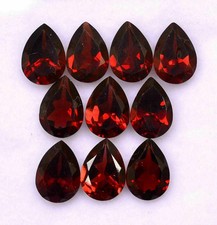 AAA  Natural Top Quality Garnet Faceted Pear Shape Loose Gemstone