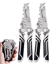 18 In 1 Foldable Ｗire Stripper Crimper, Multifunctional Folding Wire Strippin...