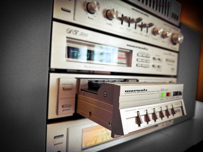 MARANTZ HiFi TOWER  RaRe  Vintage Component Stereo System B&W Speakers