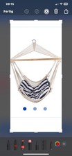 Mega Schöner Hängesessel In Blau-Weiß!! Neu Und Original Verpackt