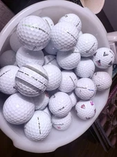 50 TaylorMade TP5X￼Brand AAAA White Golf Balls ( Some With Logos)