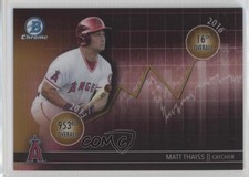 2016 Bowman Draft Chrome Dividends Refractor Gold 10/50 Matt Thaiss #DD-MT 0b5